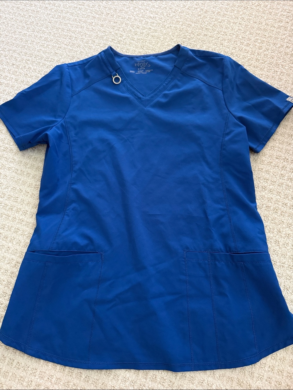 Cherokee V-Neck Scrub Top in Royal Blue
